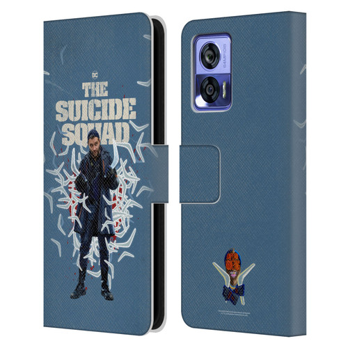 The Suicide Squad 2021 Character Poster Captain Boomerang Leather Book Wallet Case Cover For Motorola Edge 30 Neo 5G