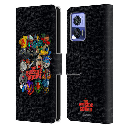 The Suicide Squad 2021 Character Poster Group Head Leather Book Wallet Case Cover For Motorola Edge 30 Neo 5G