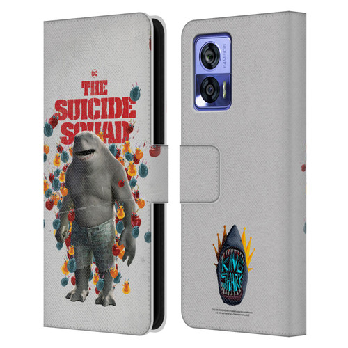 The Suicide Squad 2021 Character Poster King Shark Leather Book Wallet Case Cover For Motorola Edge 30 Neo 5G