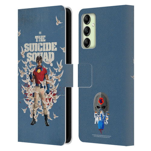 The Suicide Squad 2021 Character Poster Peacemaker Leather Book Wallet Case Cover For Samsung Galaxy A14 5G