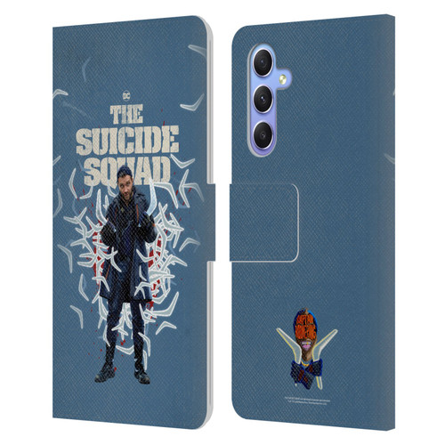 The Suicide Squad 2021 Character Poster Captain Boomerang Leather Book Wallet Case Cover For Samsung Galaxy A34 5G