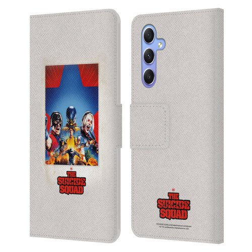 The Suicide Squad 2021 Character Poster Group Leather Book Wallet Case Cover For Samsung Galaxy A34 5G