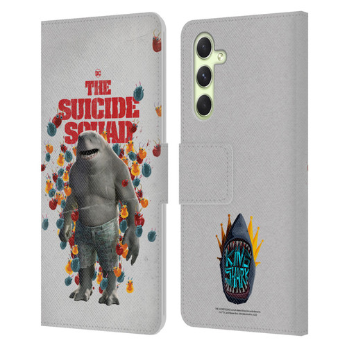 The Suicide Squad 2021 Character Poster King Shark Leather Book Wallet Case Cover For Samsung Galaxy A54 5G