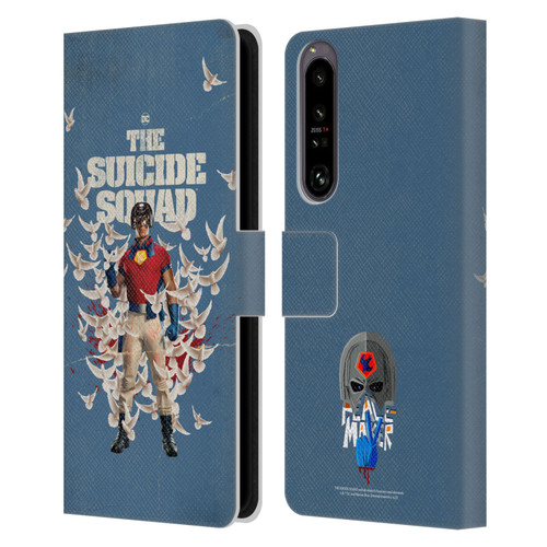 The Suicide Squad 2021 Character Poster Peacemaker Leather Book Wallet Case Cover For Sony Xperia 1 IV