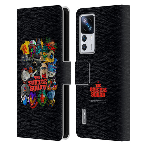 The Suicide Squad 2021 Character Poster Group Head Leather Book Wallet Case Cover For Xiaomi 12T Pro
