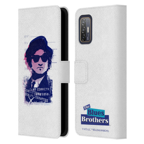 The Blues Brothers Graphics Jake Leather Book Wallet Case Cover For HTC Desire 21 Pro 5G