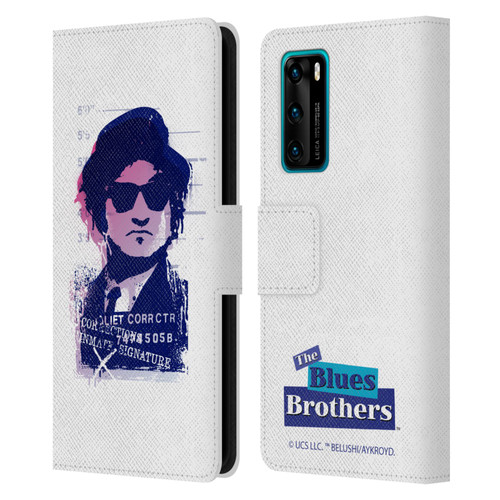 The Blues Brothers Graphics Jake Leather Book Wallet Case Cover For Huawei P40 5G