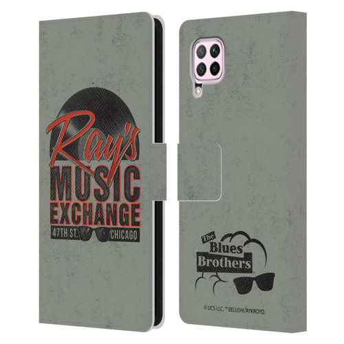 The Blues Brothers Graphics Ray's Music Exchange Leather Book Wallet Case Cover For Huawei Nova 6 SE / P40 Lite