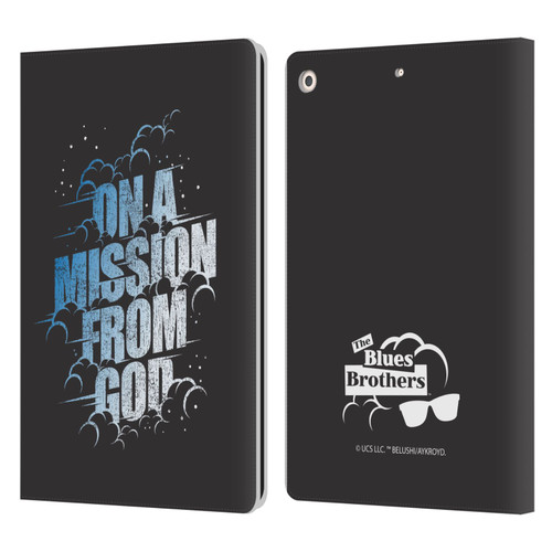 The Blues Brothers Graphics On A Mission From God Leather Book Wallet Case Cover For Apple iPad 10.2 2019/2020/2021