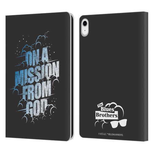 The Blues Brothers Graphics On A Mission From God Leather Book Wallet Case Cover For Apple iPad 10.9 (2022)