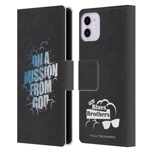 The Blues Brothers Graphics On A Mission From God Leather Book Wallet Case Cover For Apple iPhone 11