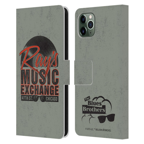 The Blues Brothers Graphics Ray's Music Exchange Leather Book Wallet Case Cover For Apple iPhone 11 Pro Max