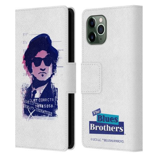The Blues Brothers Graphics Jake Leather Book Wallet Case Cover For Apple iPhone 11 Pro