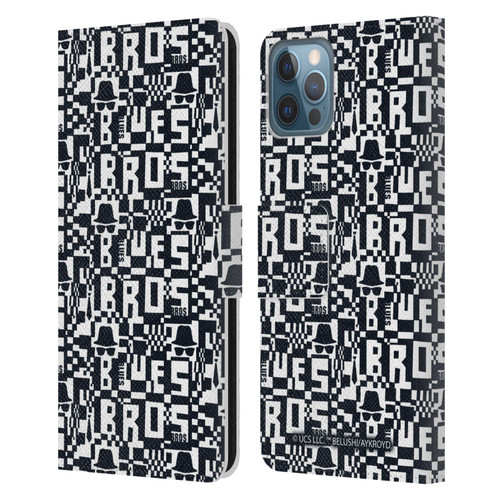 The Blues Brothers Graphics Pattern Leather Book Wallet Case Cover For Apple iPhone 12 / iPhone 12 Pro