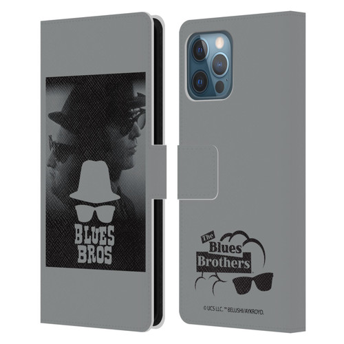 The Blues Brothers Graphics Jake And Elwood Leather Book Wallet Case Cover For Apple iPhone 12 Pro Max