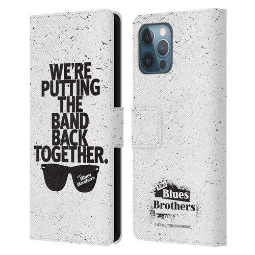 The Blues Brothers Graphics The Band Back Together Leather Book Wallet Case Cover For Apple iPhone 12 Pro Max