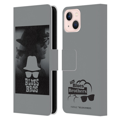 The Blues Brothers Graphics Jake And Elwood Leather Book Wallet Case Cover For Apple iPhone 13