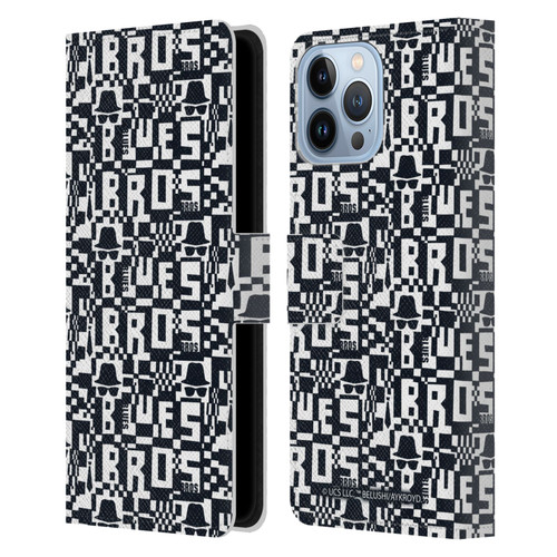 The Blues Brothers Graphics Pattern Leather Book Wallet Case Cover For Apple iPhone 13 Pro Max