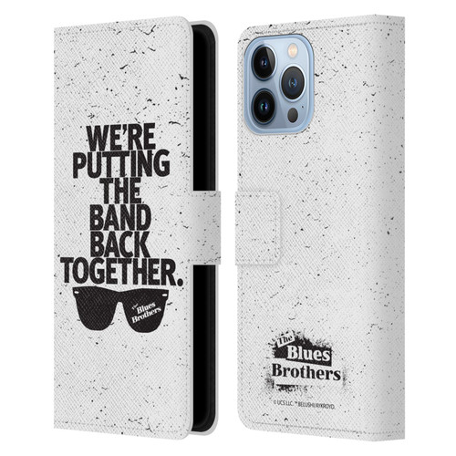 The Blues Brothers Graphics The Band Back Together Leather Book Wallet Case Cover For Apple iPhone 13 Pro Max