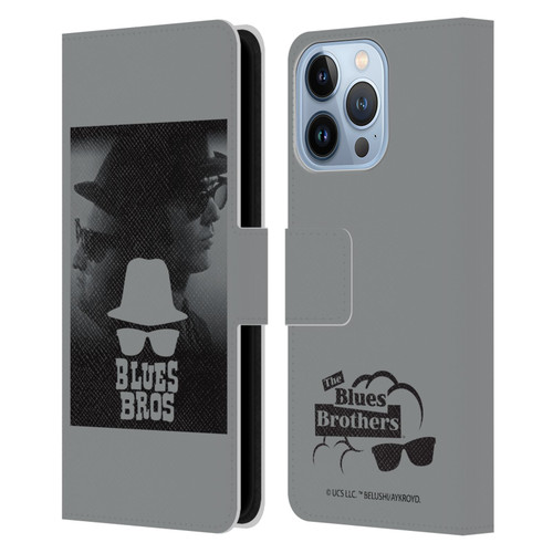 The Blues Brothers Graphics Jake And Elwood Leather Book Wallet Case Cover For Apple iPhone 13 Pro