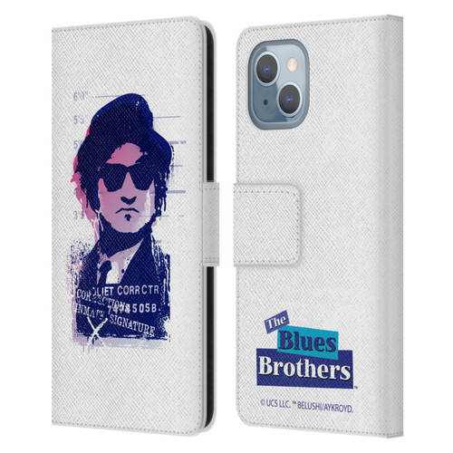 The Blues Brothers Graphics Jake Leather Book Wallet Case Cover For Apple iPhone 14