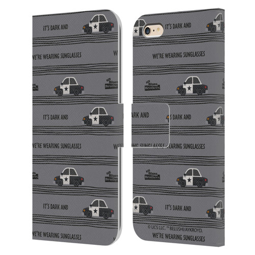 The Blues Brothers Graphics It's Dark Leather Book Wallet Case Cover For Apple iPhone 6 Plus / iPhone 6s Plus