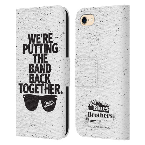 The Blues Brothers Graphics The Band Back Together Leather Book Wallet Case Cover For Apple iPhone 7 / 8 / SE 2020 & 2022