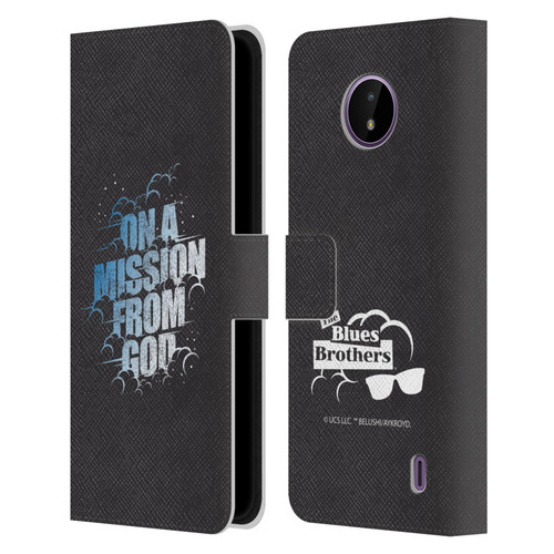 The Blues Brothers Graphics On A Mission From God Leather Book Wallet Case Cover For Nokia C10 / C20