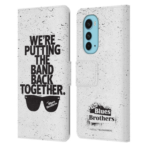 The Blues Brothers Graphics The Band Back Together Leather Book Wallet Case Cover For Motorola Edge (2022)