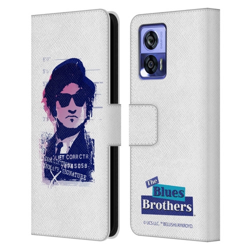 The Blues Brothers Graphics Jake Leather Book Wallet Case Cover For Motorola Edge 30 Neo 5G