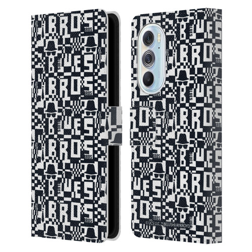 The Blues Brothers Graphics Pattern Leather Book Wallet Case Cover For Motorola Edge X30