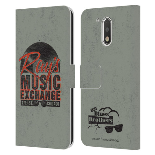 The Blues Brothers Graphics Ray's Music Exchange Leather Book Wallet Case Cover For Motorola Moto G41