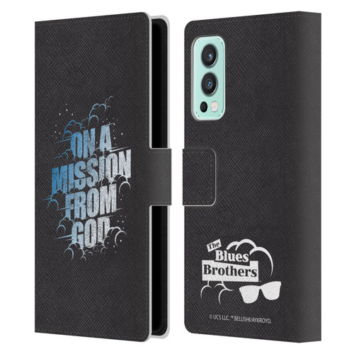 The Blues Brothers Graphics On A Mission From God Leather Book Wallet Case Cover For OnePlus Nord 2 5G