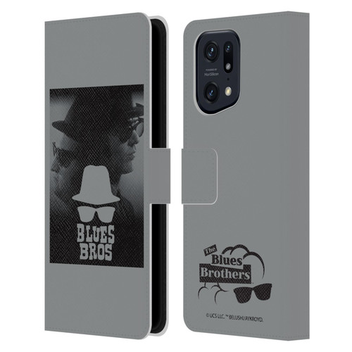 The Blues Brothers Graphics Jake And Elwood Leather Book Wallet Case Cover For OPPO Find X5 Pro