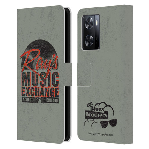 The Blues Brothers Graphics Ray's Music Exchange Leather Book Wallet Case Cover For OPPO A57s