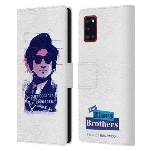 The Blues Brothers Graphics Jake Leather Book Wallet Case Cover For Samsung Galaxy A31 (2020)