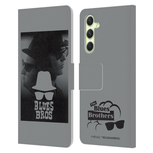 The Blues Brothers Graphics Jake And Elwood Leather Book Wallet Case Cover For Samsung Galaxy A54 5G
