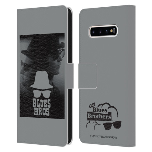 The Blues Brothers Graphics Jake And Elwood Leather Book Wallet Case Cover For Samsung Galaxy S10+ / S10 Plus