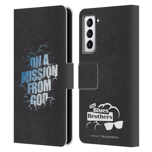 The Blues Brothers Graphics On A Mission From God Leather Book Wallet Case Cover For Samsung Galaxy S21 5G