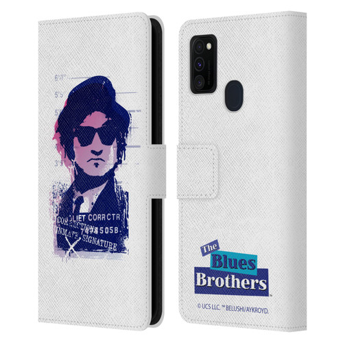 The Blues Brothers Graphics Jake Leather Book Wallet Case Cover For Samsung Galaxy M30s (2019)/M21 (2020)
