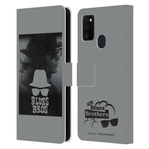 The Blues Brothers Graphics Jake And Elwood Leather Book Wallet Case Cover For Samsung Galaxy M30s (2019)/M21 (2020)