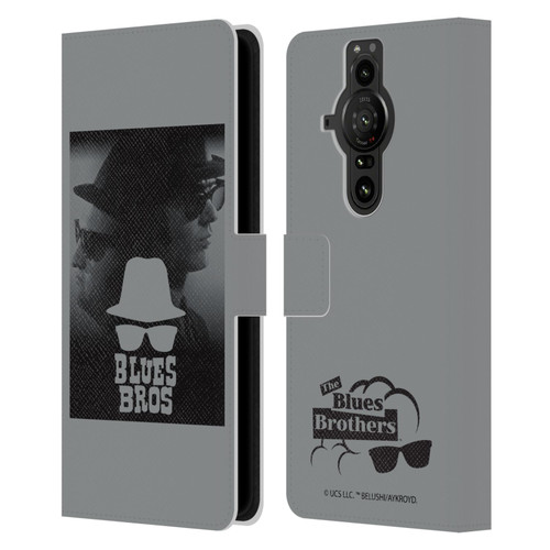 The Blues Brothers Graphics Jake And Elwood Leather Book Wallet Case Cover For Sony Xperia Pro-I