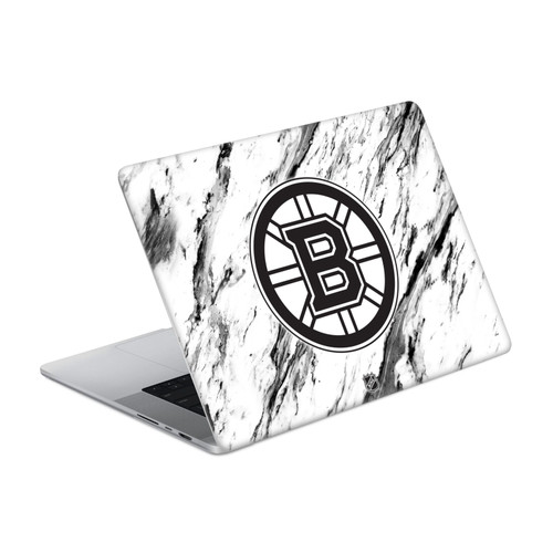 NHL Boston Bruins Marble Vinyl Sticker Skin Decal Cover for Apple MacBook Pro 14" A2442