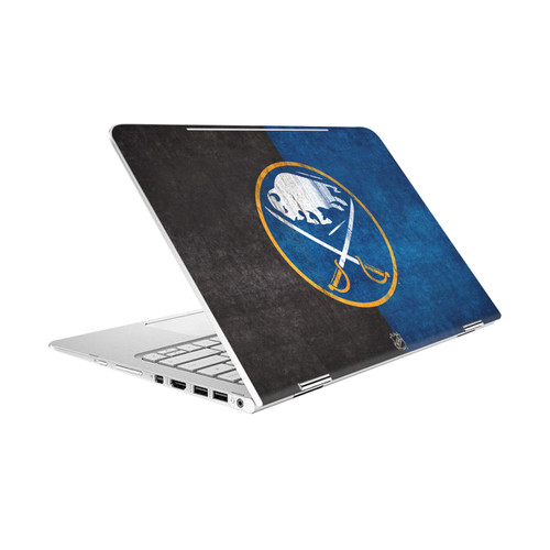 NHL Buffalo Sabres Half Distressed Vinyl Sticker Skin Decal Cover for HP Spectre Pro X360 G2