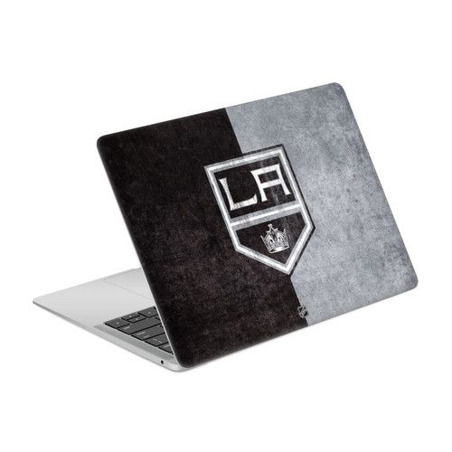 NHL Los Angeles Kings Half Distressed Vinyl Sticker Skin Decal Cover for Apple MacBook Air 13.3" A1932/A2179