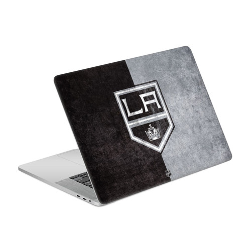 NHL Los Angeles Kings Half Distressed Vinyl Sticker Skin Decal Cover for Apple MacBook Pro 16" A2141