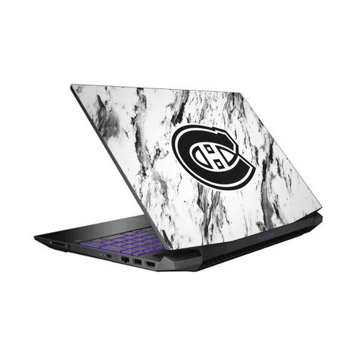 NHL Montreal Canadiens Marble Vinyl Sticker Skin Decal Cover for HP Pavilion 15.6" 15-dk0047TX