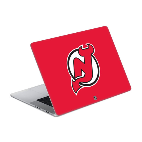 NHL New Jersey Devils Plain Vinyl Sticker Skin Decal Cover for Apple MacBook Pro 14" A2442