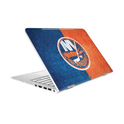 NHL New York Islanders Half Distressed Vinyl Sticker Skin Decal Cover for HP Spectre Pro X360 G2