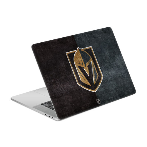 NHL Vegas Golden Knights Half Distressed Vinyl Sticker Skin Decal Cover for Apple MacBook Pro 16" A2141